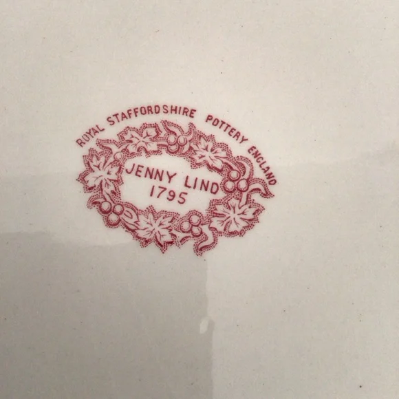 Vintage Royal Staffordshire England Transferware Jenny Lind 1795 Platter - Picture 4 of 6